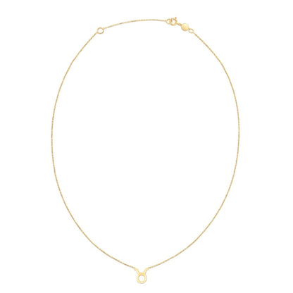 14K Yellow Gold Taurus Necklace | Richard Cannon Jewelry