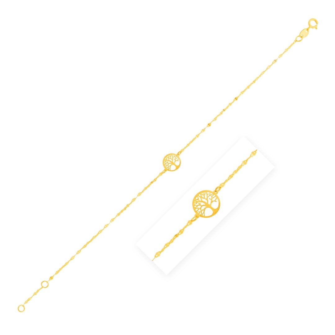 14K Yellow Gold Tree of Life Bracelet | Richard Cannon Jewelry