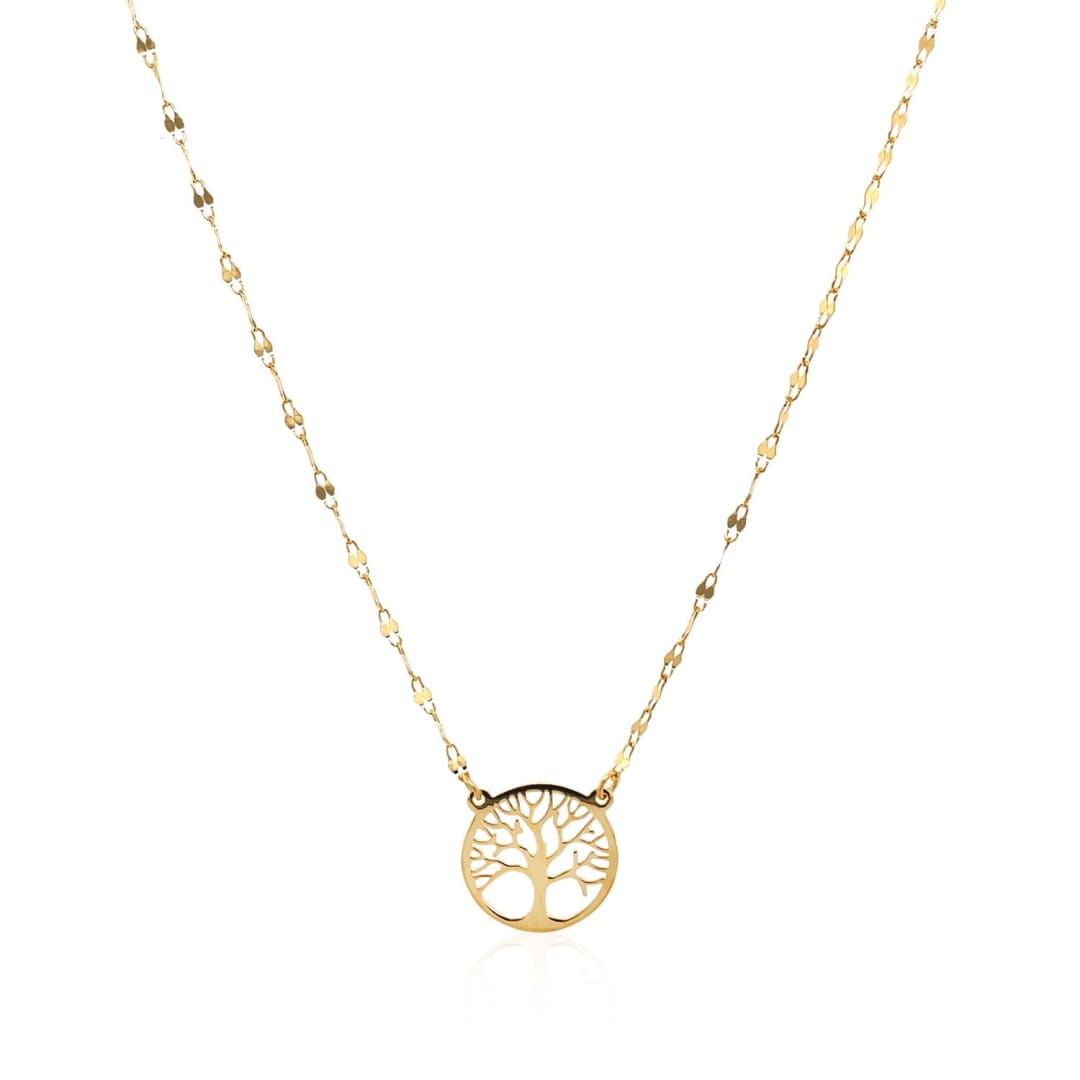 14K Yellow Gold Tree of Life Necklace | Richard Cannon Jewelry