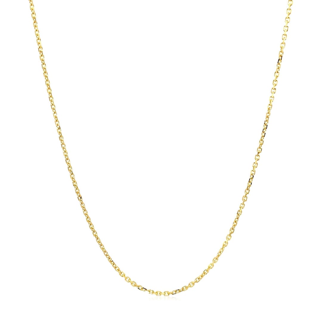 18k Yellow Gold Cable Chain 1.1mm | Richard Cannon Jewelry