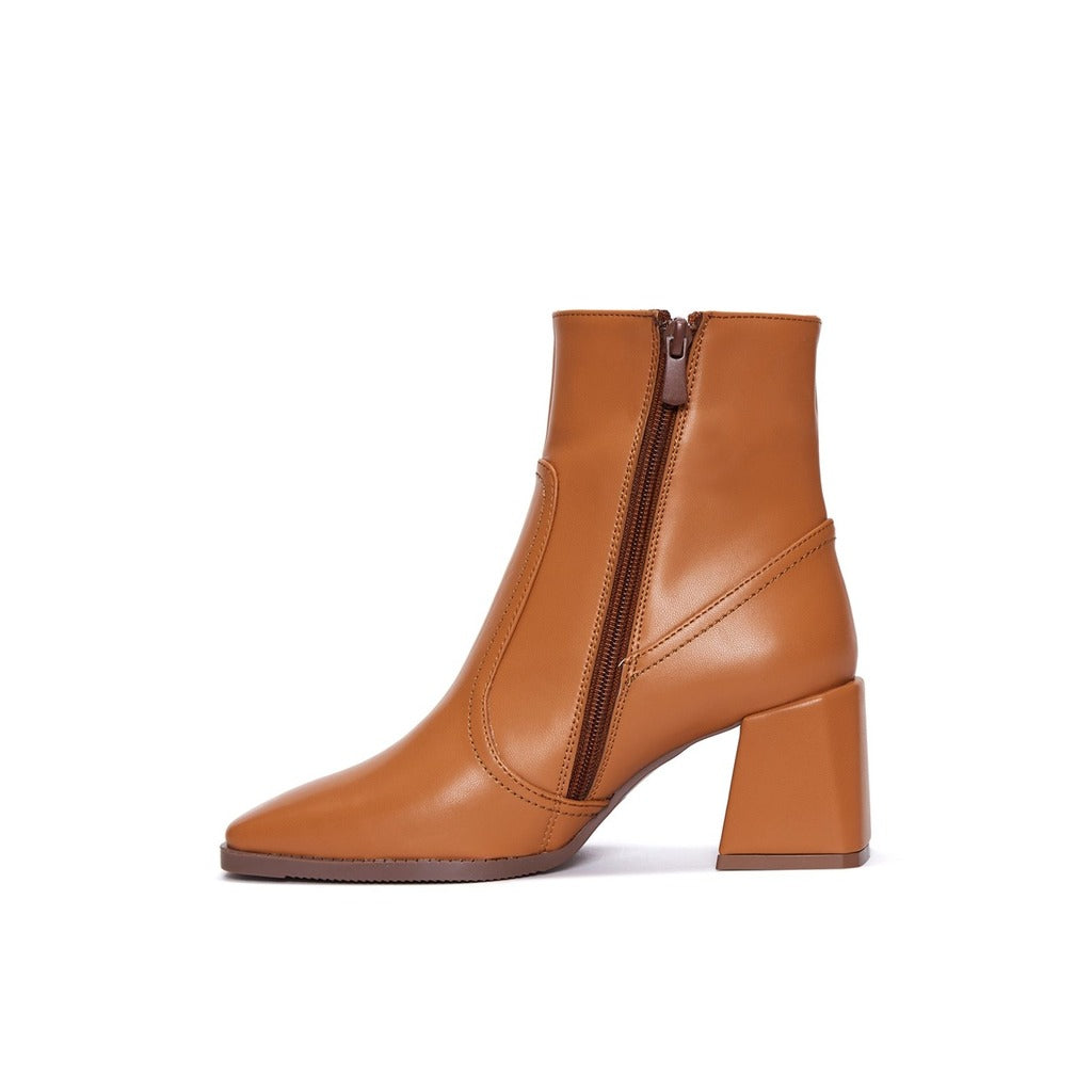 Luxe Fall/Winter Ankle Boots with Square Toe