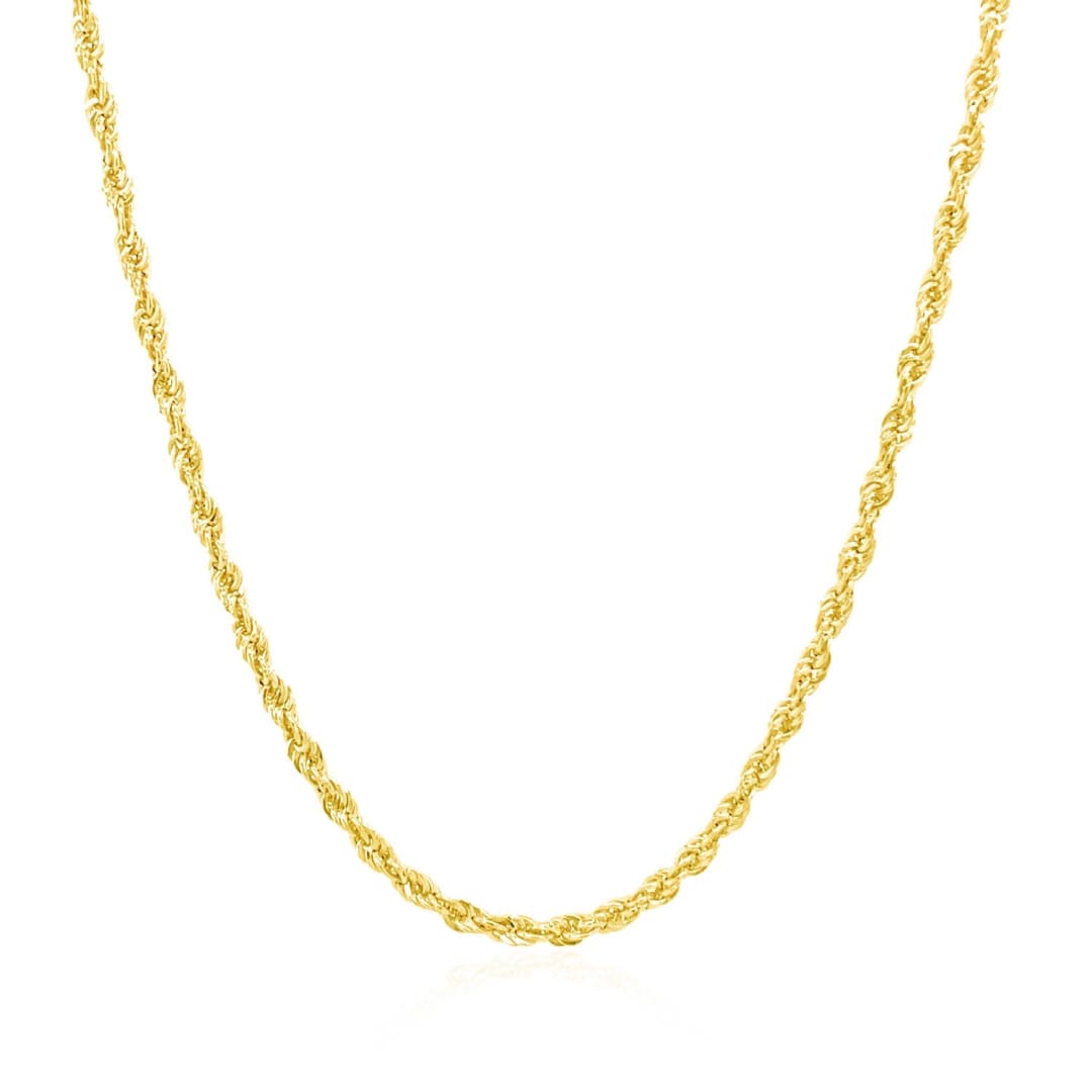 2.0mm 14k Yellow Gold Light Rope Chain | Richard Cannon Jewelry