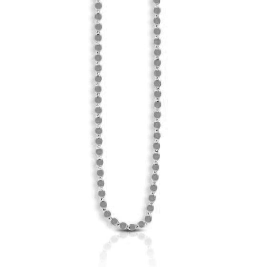 2.2mm 14k White Gold Oval Mirror Chain | Richard Cannon Jewelry