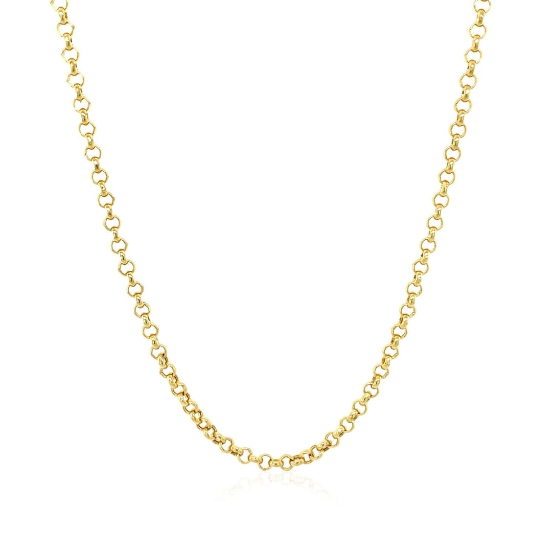 2.3mm 14k Yellow Gold Rolo Chain | Richard Cannon Jewelry