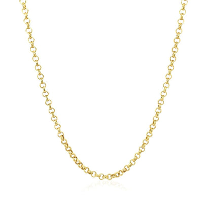 2.3mm 14k Yellow Gold Rolo Chain | Richard Cannon Jewelry