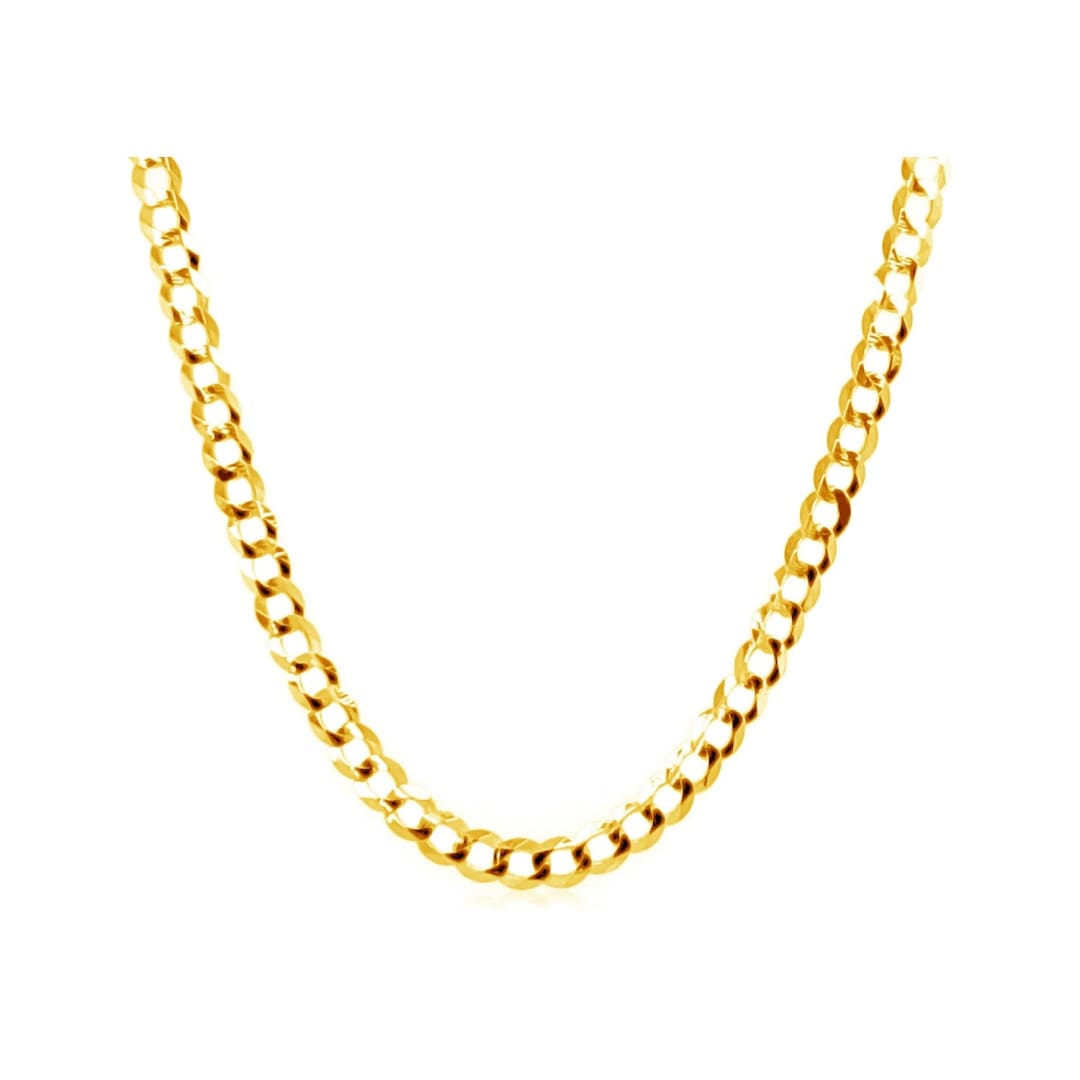 2.4mm 10k Yellow Gold Curb Chain | Richard Cannon Jewelry