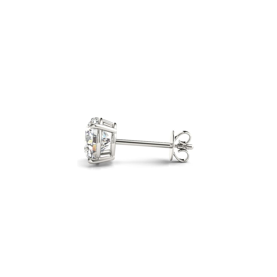 2 cttw Certified IGI Lab Grown Round Diamond Stud Earrings 14k White Gold (G/VS2)