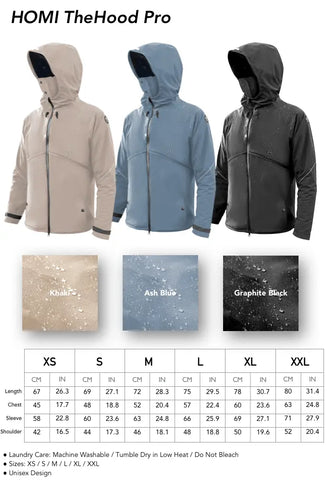 HOMI TheHood Pro - all weather waterproof jacket
