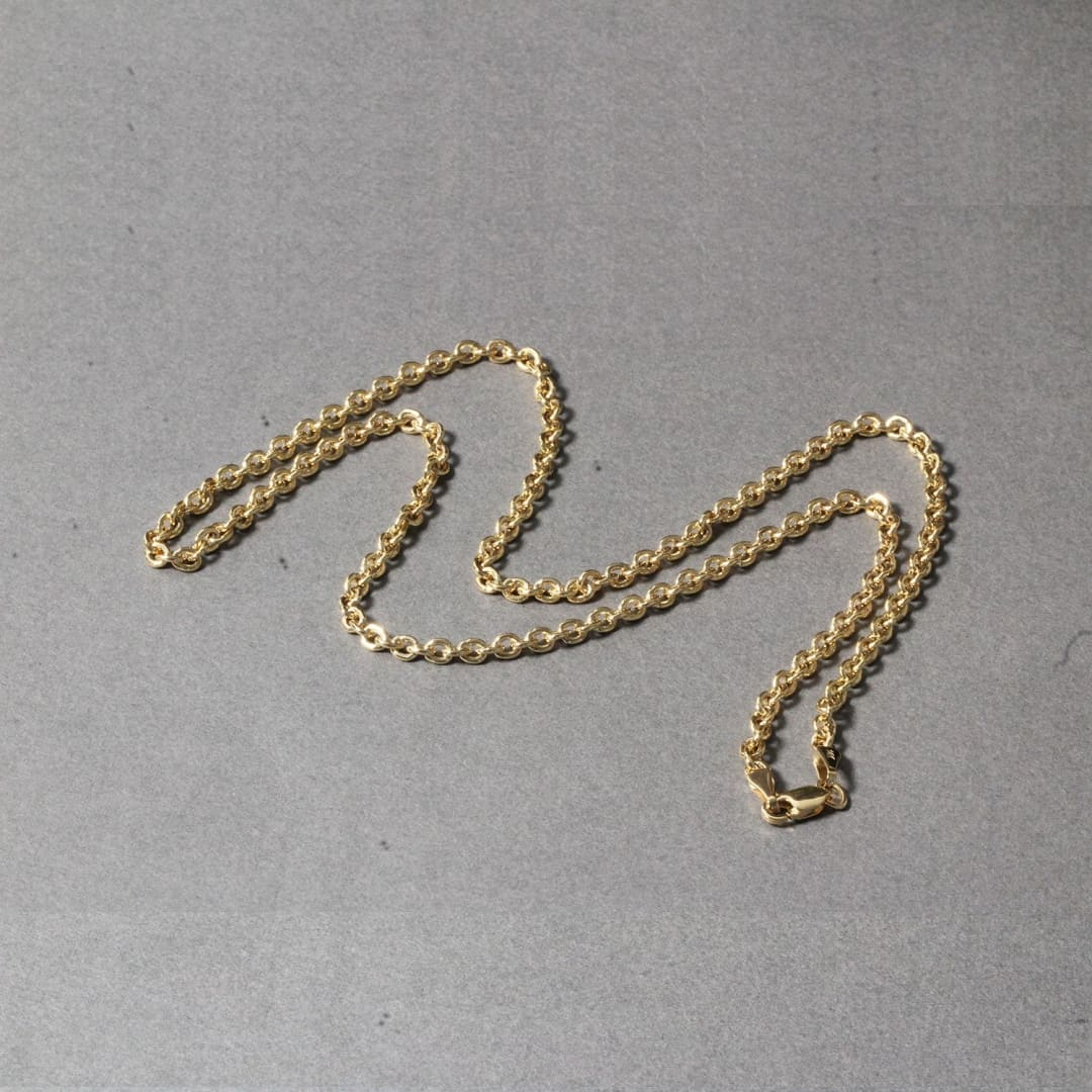 3.0mm 14k Yellow Gold Forsantina Lite Cable Link Chain | Richard Cannon Jewelry