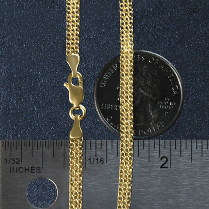 3.5mm 14k Yellow Gold Bismark Bracelet | Richard Cannon Jewelry