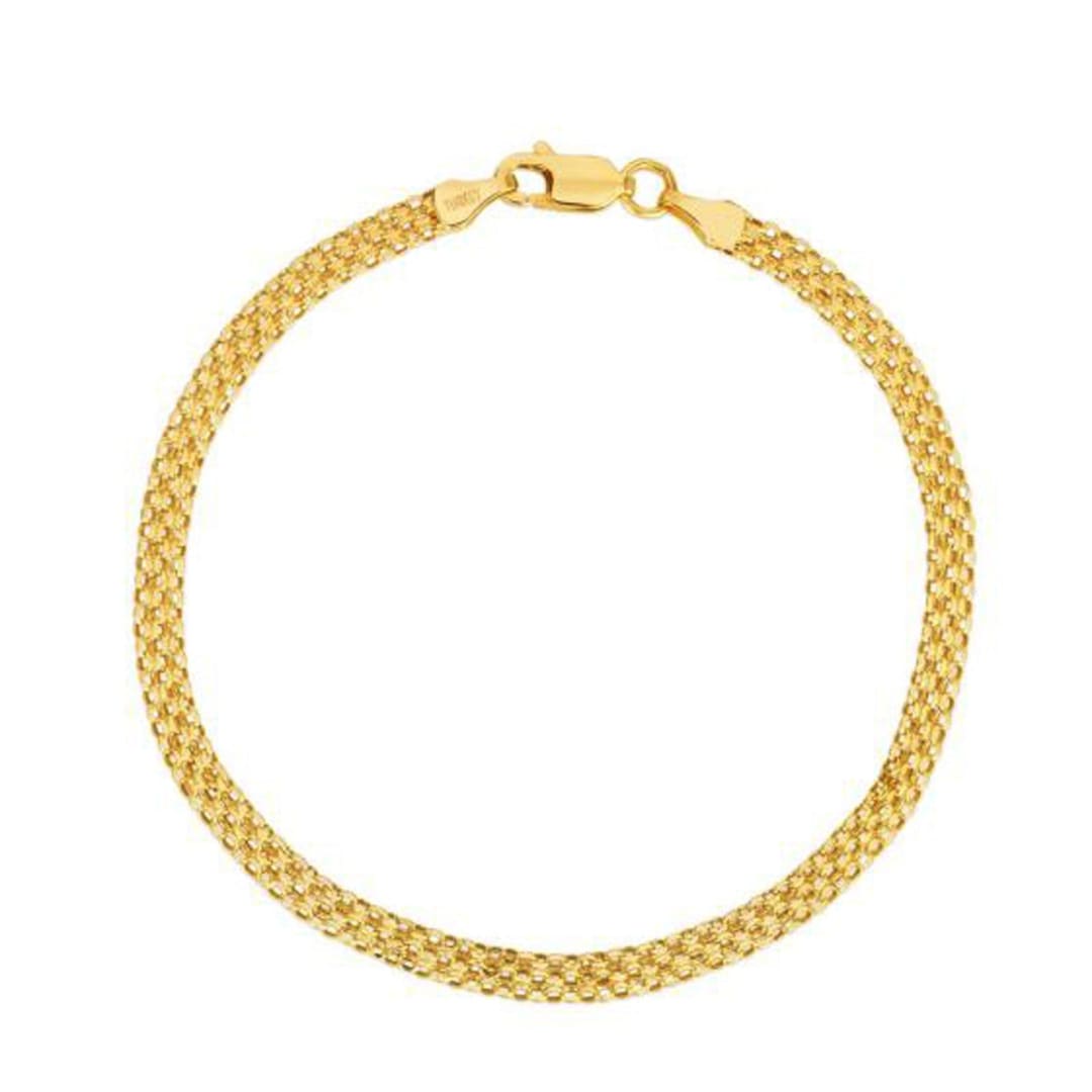 3.5mm 14k Yellow Gold Bismark Bracelet | Richard Cannon Jewelry