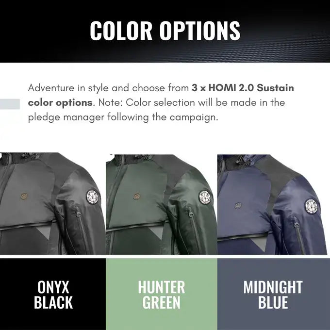 HOMI Next 2.0 Heated Jacket - Black / Navy / Green