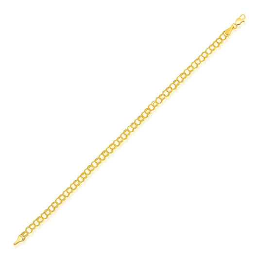 4.0 mm 14k Yellow Gold Lite Charm Bracelet | Richard Cannon Jewelry