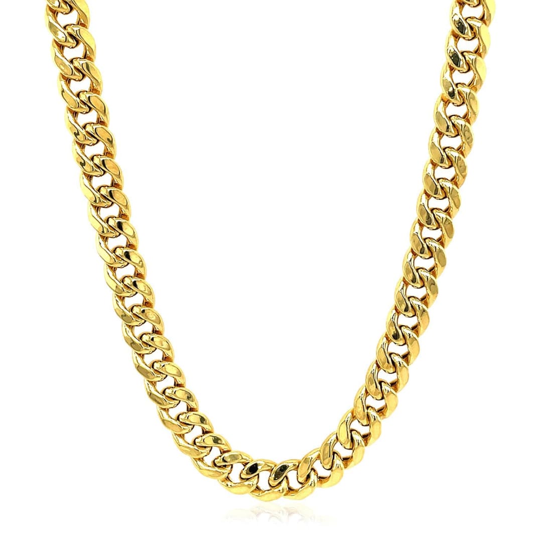 5.3mm 14k Yellow Gold Miami Cuban Semi Solid Chain | Richard Cannon Jewelry