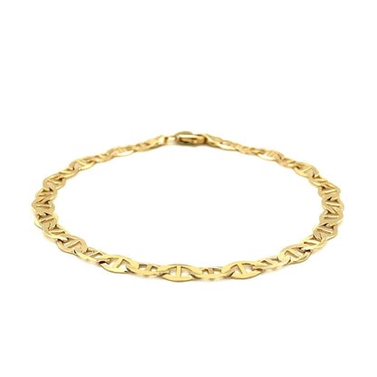 5.5mm 10k Yellow Gold Mariner Link Bracelet | Richard Cannon Jewelry