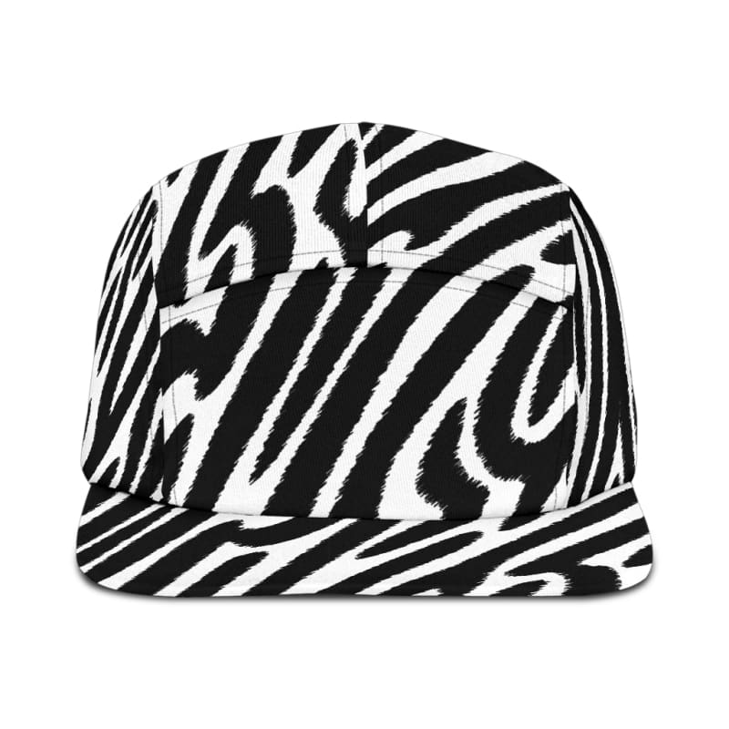 5 Panel Hat Zebra Animal Print | The Urban Clothing Shop™
