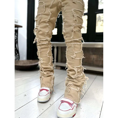 Ripped Skinny Streetwear Denim Jeans