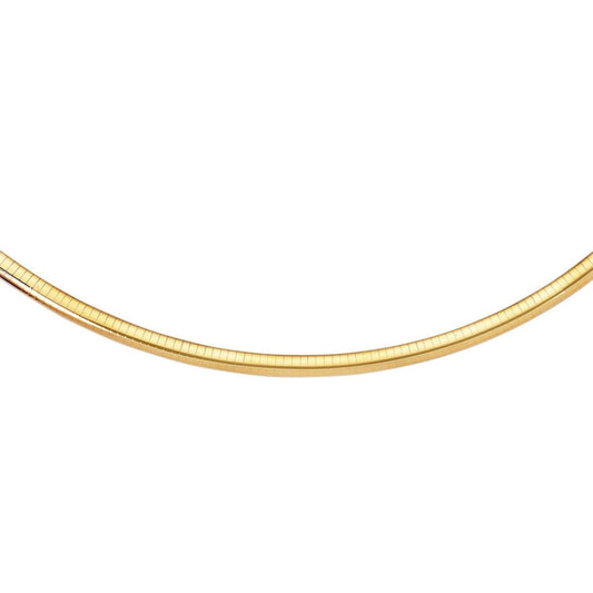 6.0 mm 14k Yellow Gold Classic Omega Bracelet | Richard Cannon Jewelry