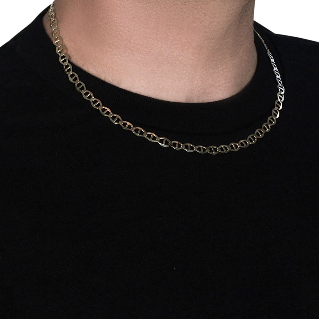 6.3mm 14k Yellow Gold Mariner Link Chain | Richard Cannon Jewelry