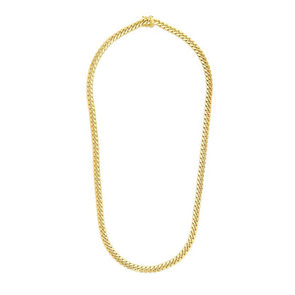 6.9mm 14k Yellow Gold Semi Solid Miami Cuban Chain | Richard Cannon Jewelry