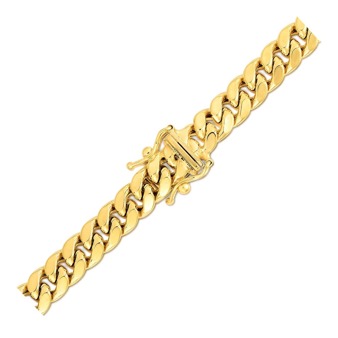 6.9mm 14k Yellow Gold Semi Solid Miami Cuban Chain | Richard Cannon Jewelry