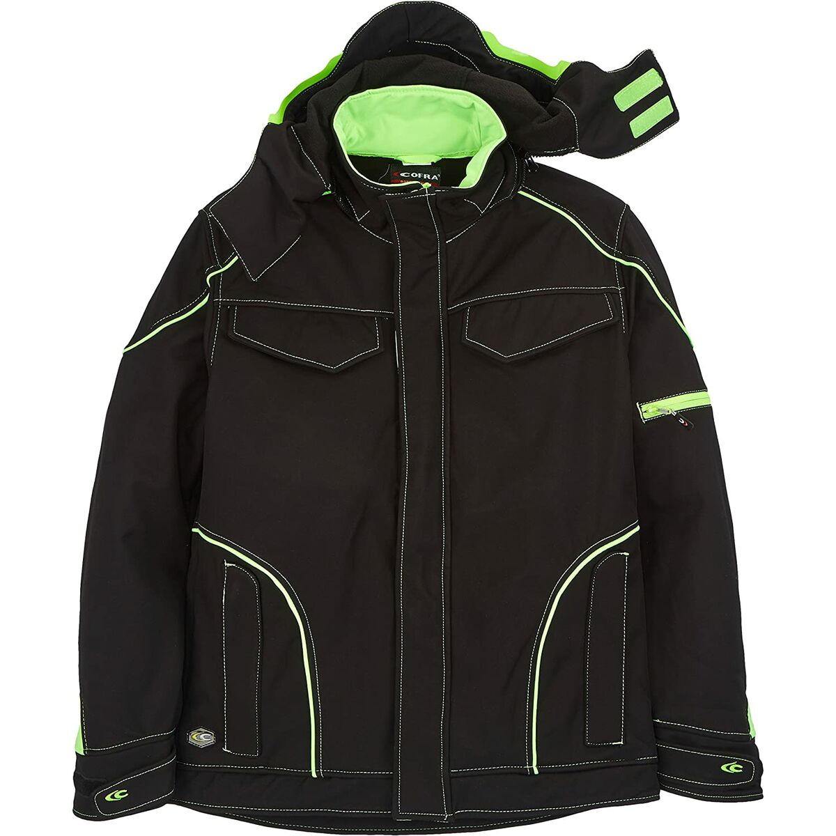 Jacket Cofra Tecka Light Lime Black-4