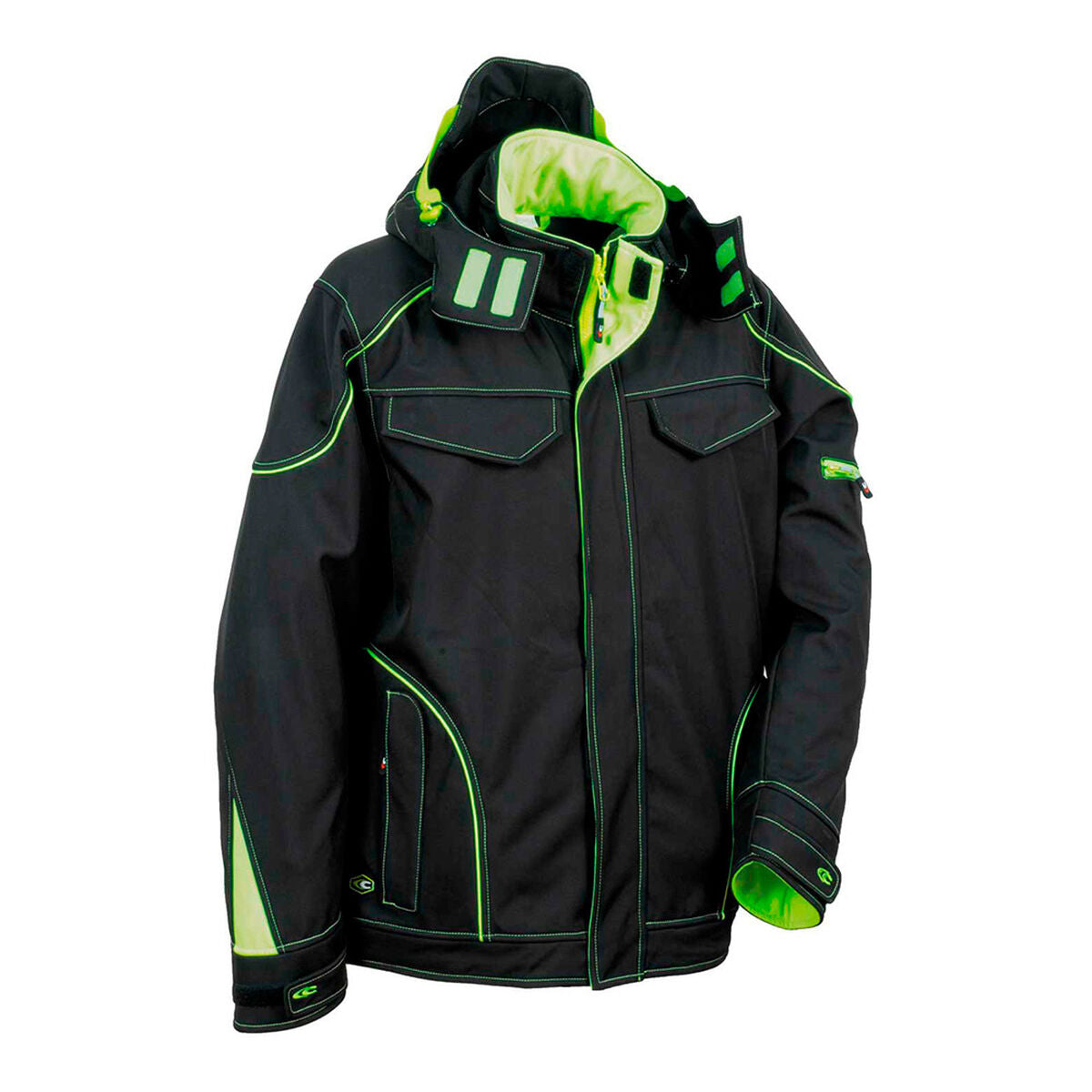 Jacket Cofra Tecka Light Lime Black-0