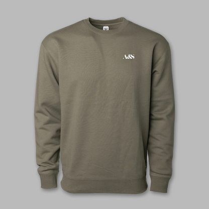 A&S Embroidered Heavyweight Crewneck Sweatshirt-0