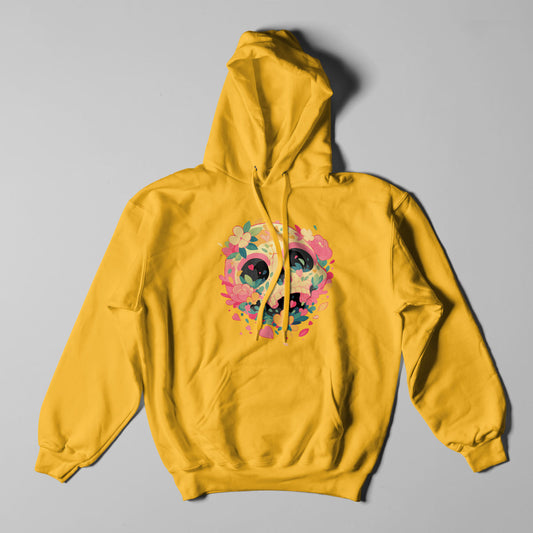 Atlas & Scout - Skull & Flowers Heavyweight Pullover Hoodie-0