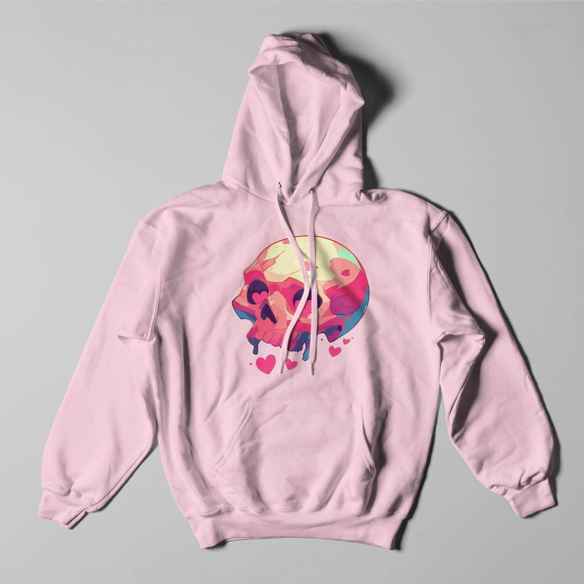 Atlas & Scout - Skull & Hearts Heavyweight Pullover Hoodie-0