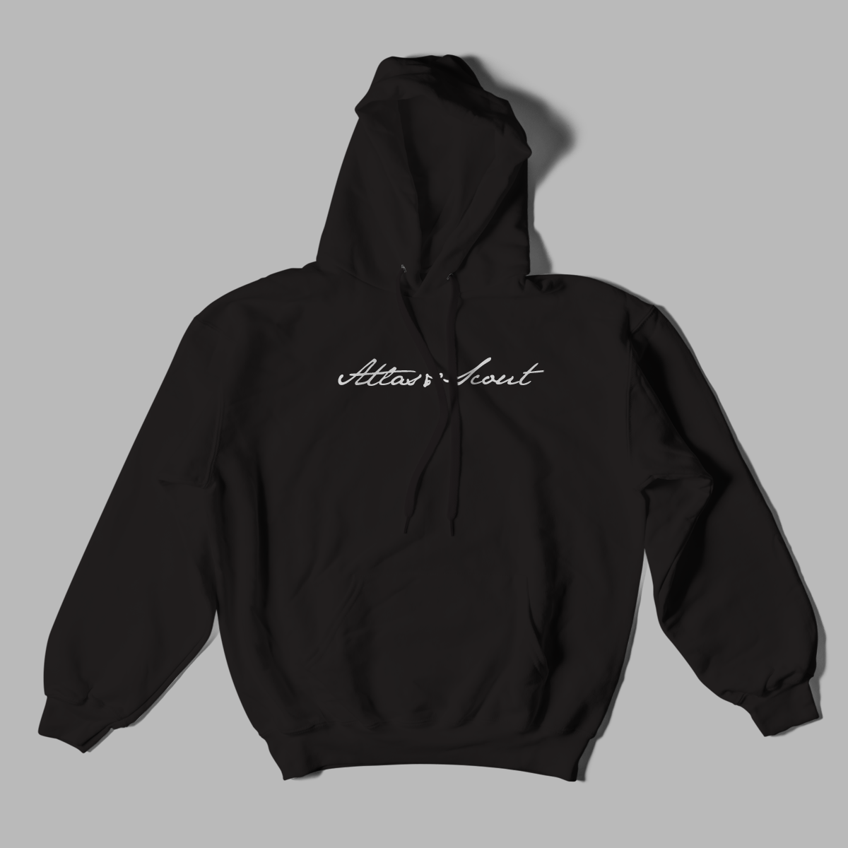 A&S Script Embroidered Hoodie-0