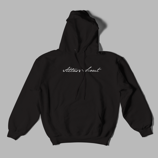 A&S Script Embroidered Hoodie-0