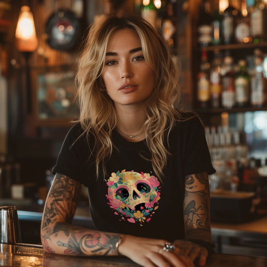 Atlas & Scout - Flower Skull Tee-0