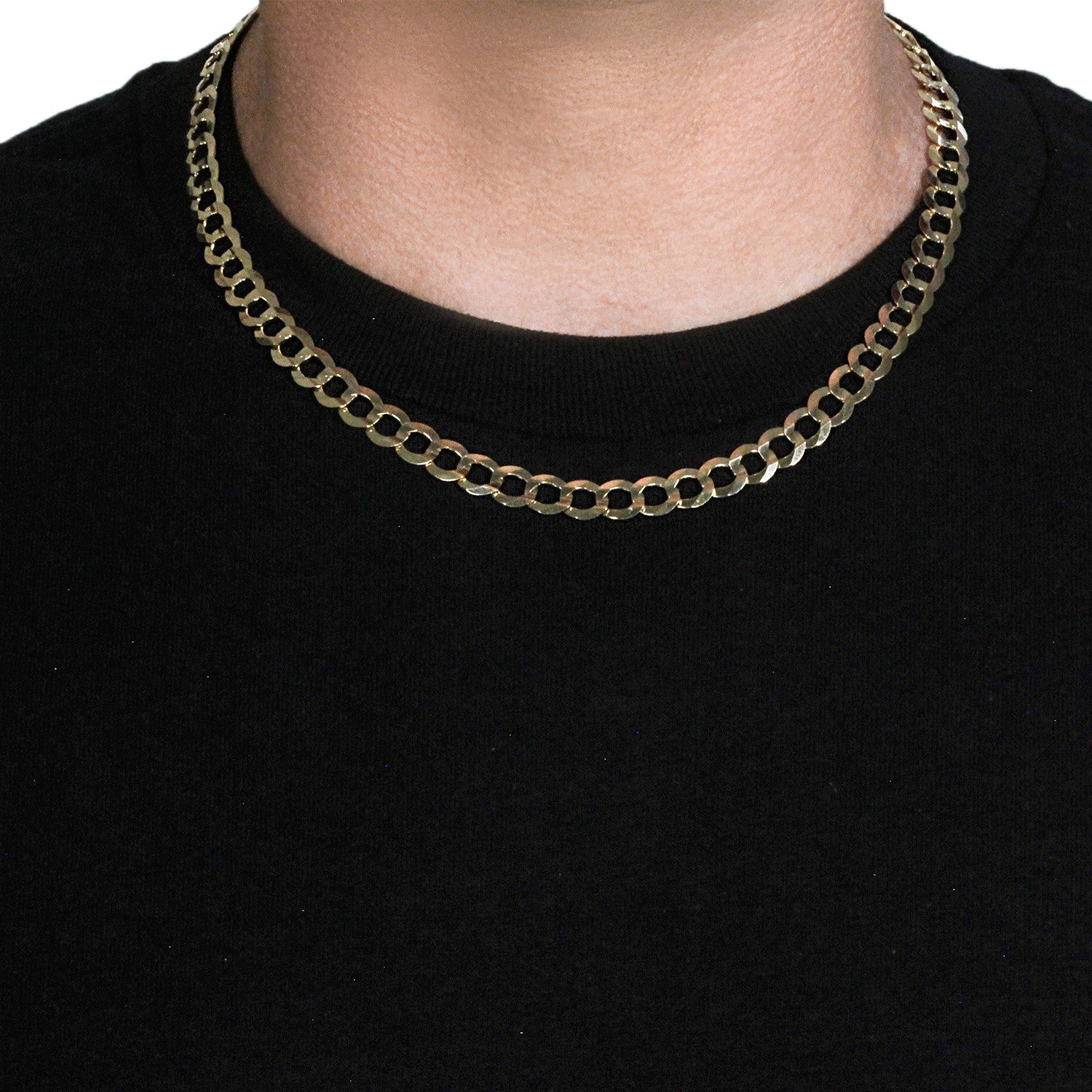 10k Yellow Gold Curb Chain (8.20 mm)-2
