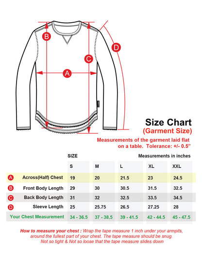 Dream Supply by ZIMEGO Mens Long Sleeve Crewneck Oil Wash Vintage Raw Edge Hem Hipster Hip-Hop T shirt-4