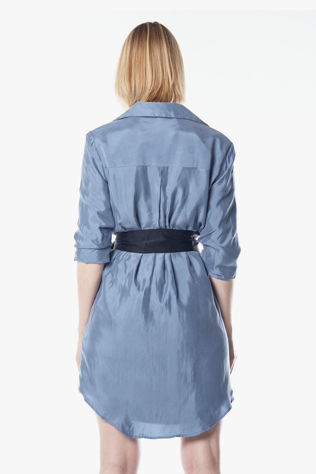 Cielo Blue Blazer Dress-3