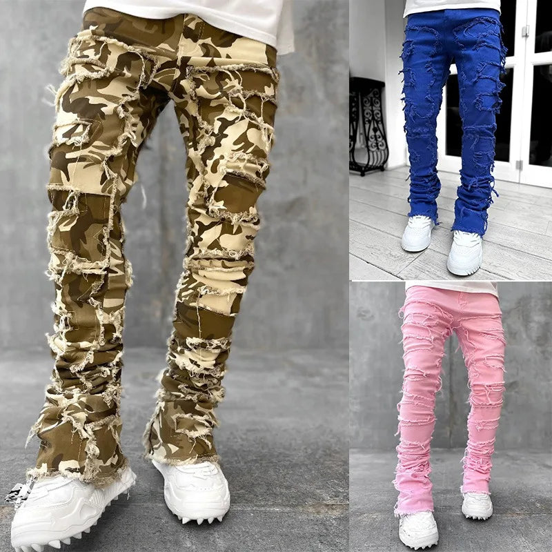 Ripped Skinny Streetwear Denim Jeans