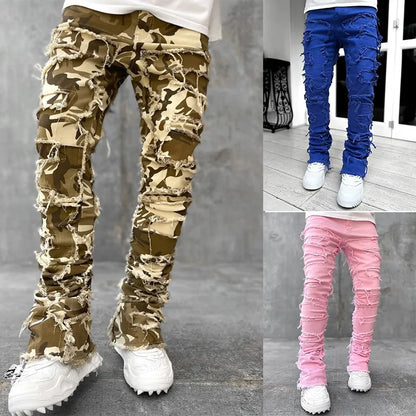 Ripped Skinny Streetwear Denim Jeans