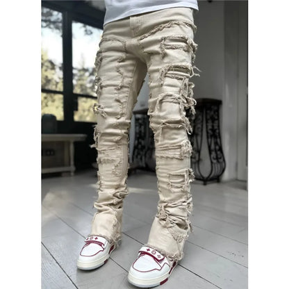 Ripped Skinny Streetwear Denim Jeans