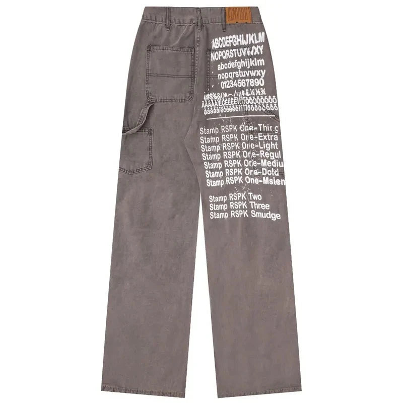 Vintage Patchwork Grunge Jeans