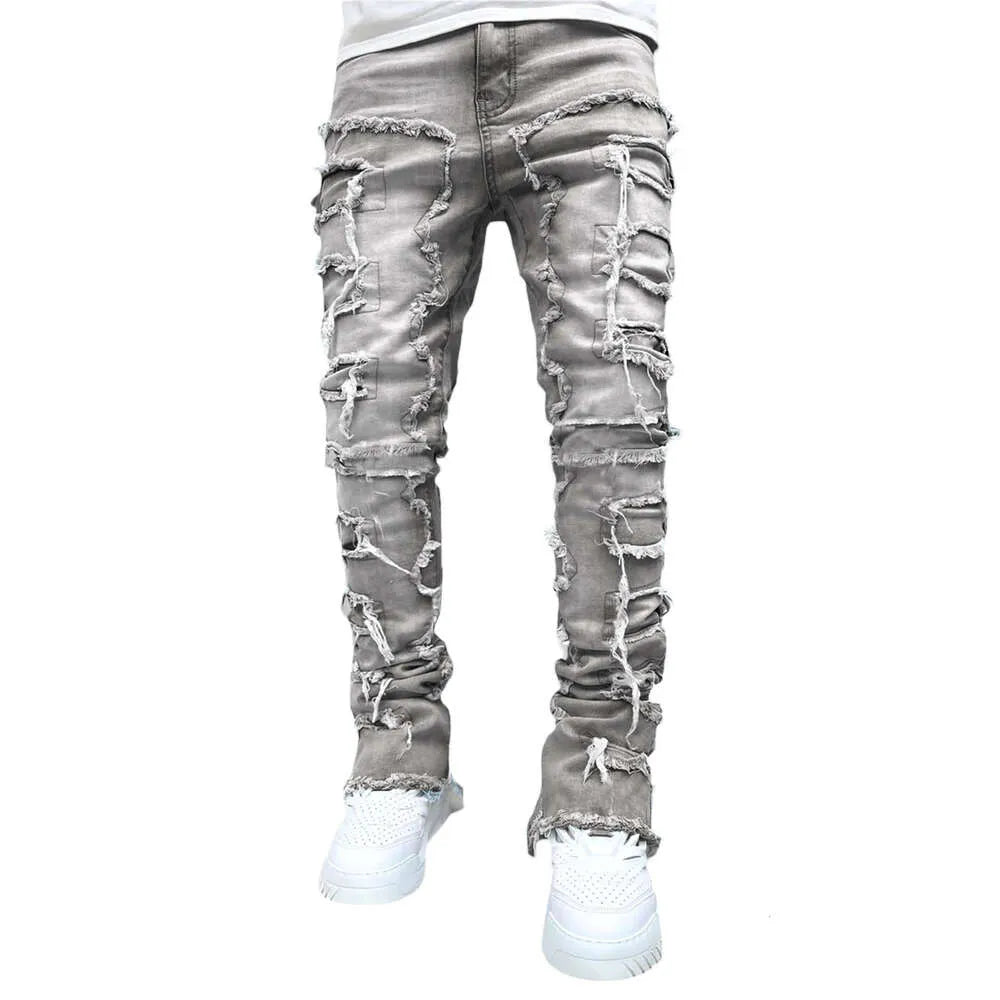 Ripped Skinny Streetwear Denim Jeans