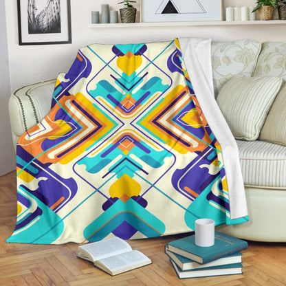 Abstract Retro Art Premium Blanket | The Urban Clothing Shop™