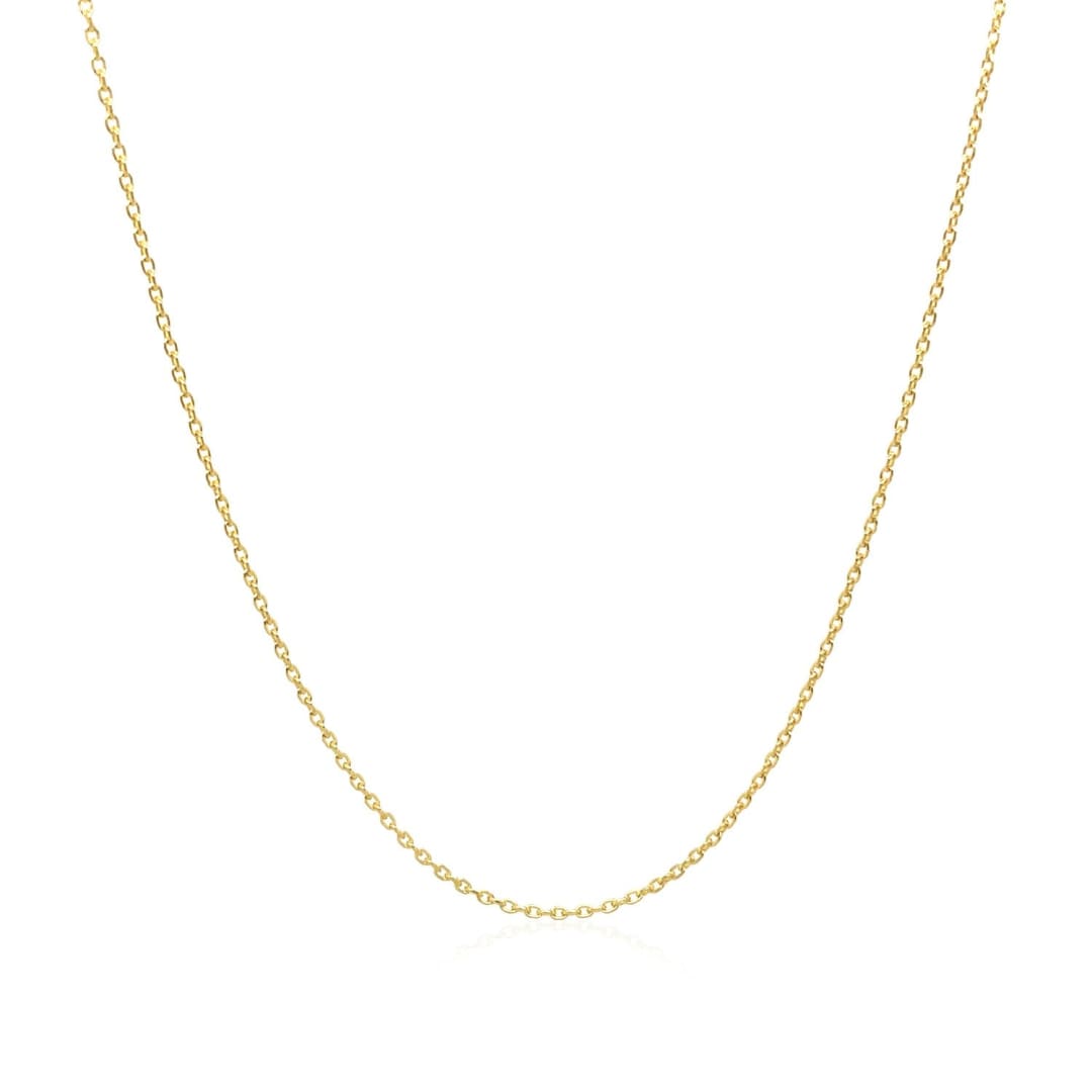 Adjustable Cable Chain in 14k Yellow Gold (1.0mm) | Richard Cannon Jewelry