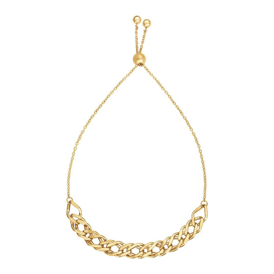 Adjustable Chain Bracelet in 14k Yellow Gold | Richard Cannon Jewelry