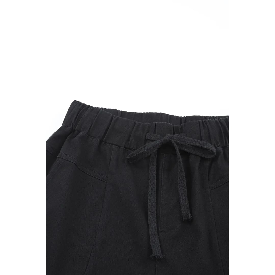 Apricot High Waist Drawstring Pocketed Pants | Fashionfitz