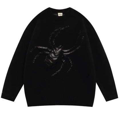 Arachnid Embossed Knit Sweater | The Urban Clothing Shop™
