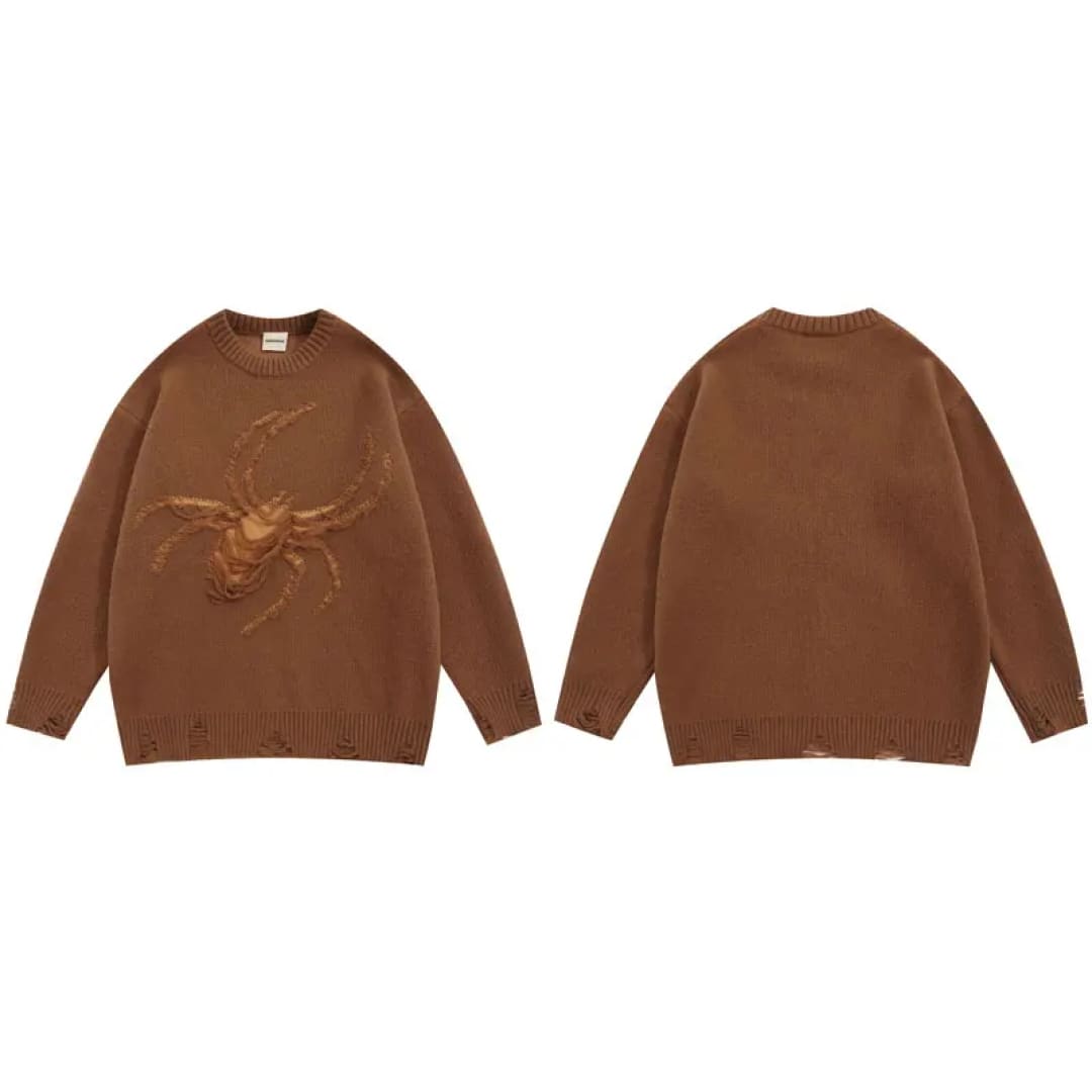 Arachnid Embossed Knit Sweater | The Urban Clothing Shop™