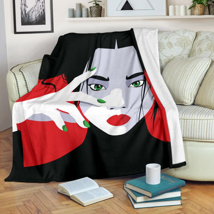 Asian Fashion Woman Premium Blanket | The Urban Clothing Shop™