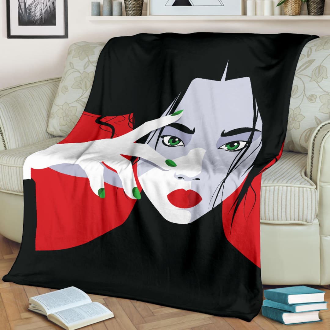 Asian Fashion Woman Premium Blanket | The Urban Clothing Shop™