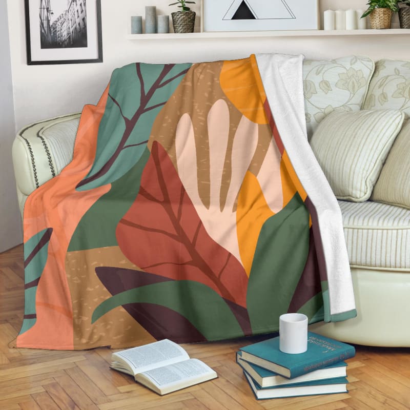 Autumn Leaves Colorful Fall Premium Blanket | The Urban Clothing Shop™